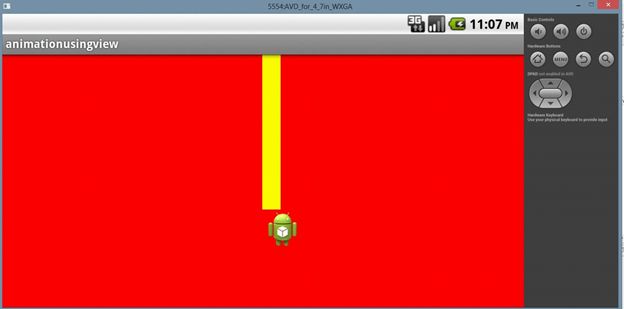 Animation using View in Android